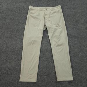 Rhone Pants Mens 36 Tan Commuter Five Pocket Casual Performance Golf Preppy